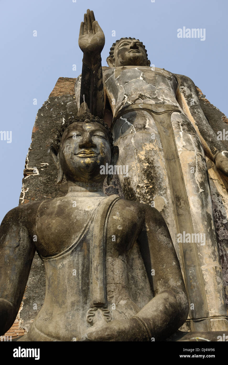 Wat Saphan Hin, Sukhothai Historical Park Banque D'Images