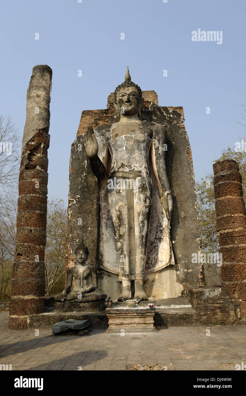 Wat Saphan Hin, Sukhothai Historical Park Banque D'Images