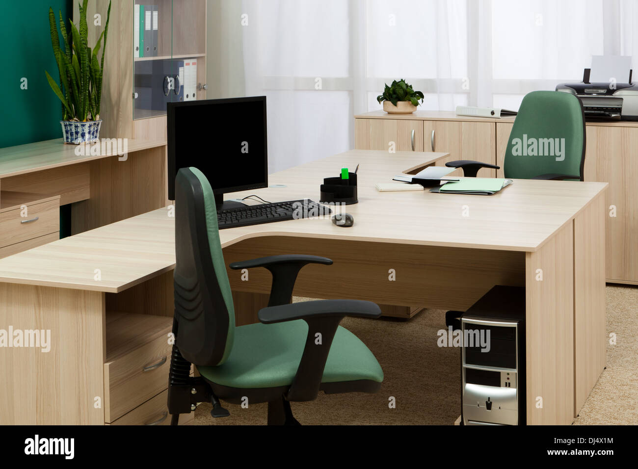 Sur un ordinateur de bureau Banque D'Images