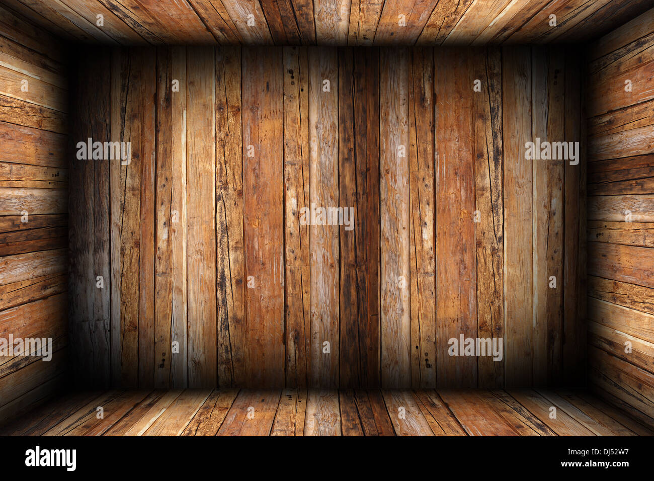 Toile intérieure en bois de prix avec toutes les surfaces de plancher bois terminé Banque D'Images