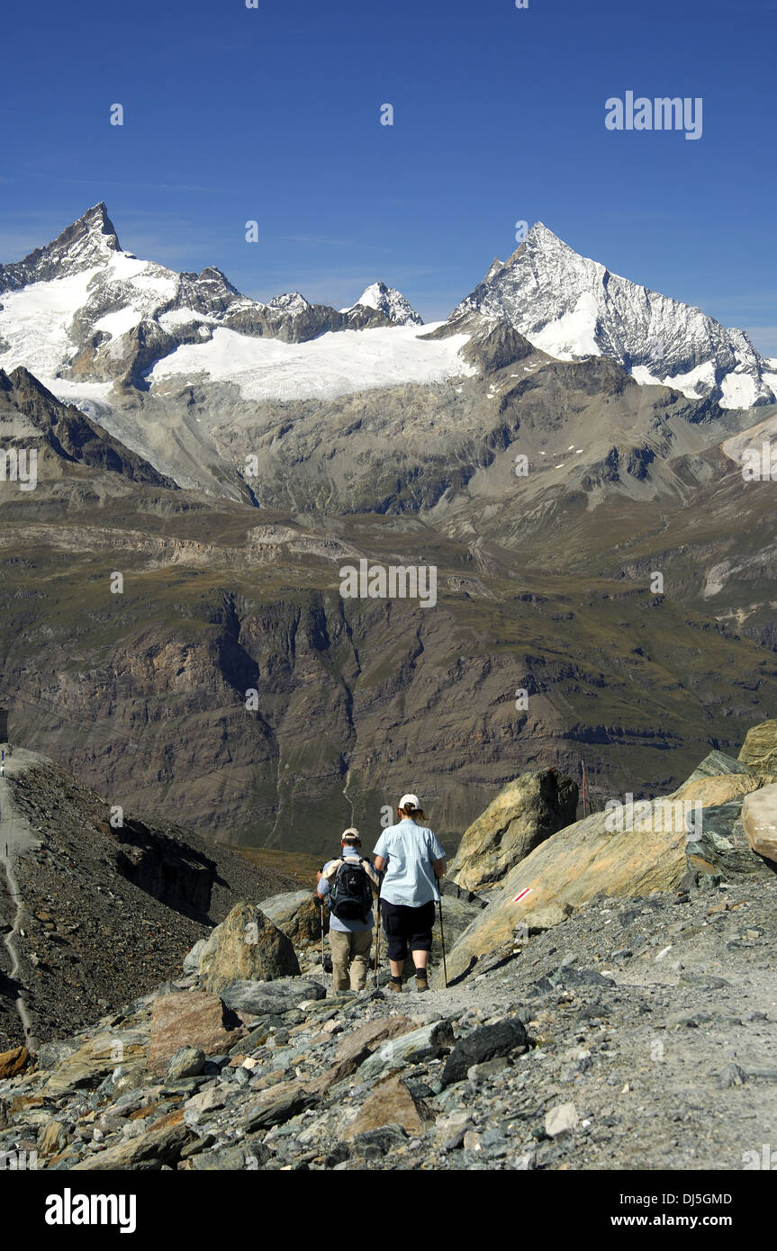 Alpes valaisannes, Suisse Banque D'Images