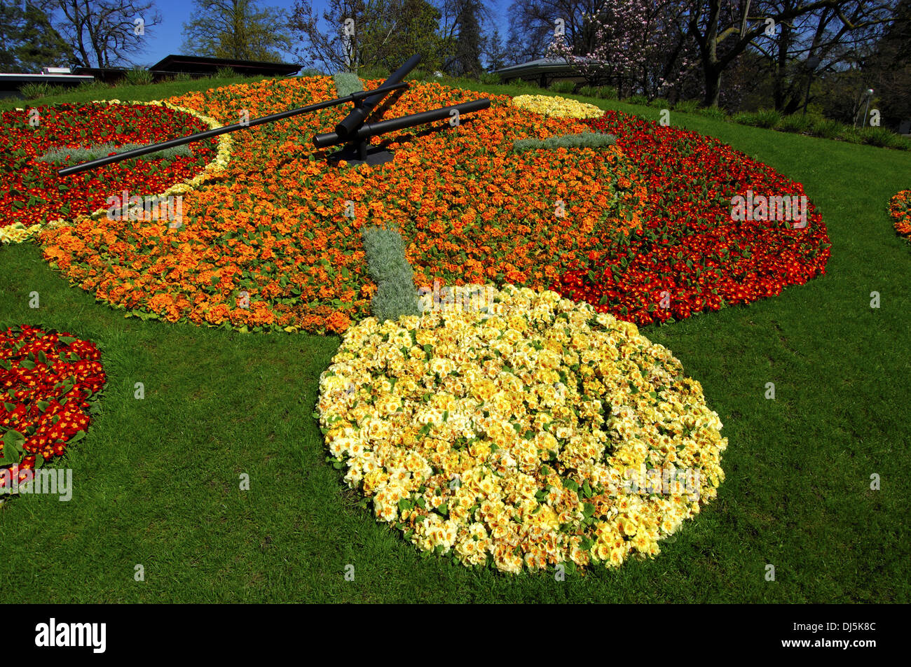 Horloge Fleurie, Genève, Suisse Banque D'Images