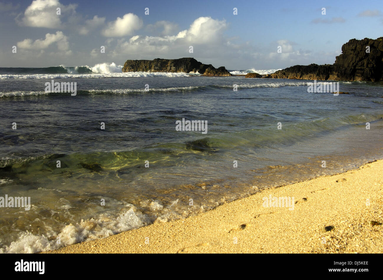 Rives de l'Océan Indien Banque D'Images