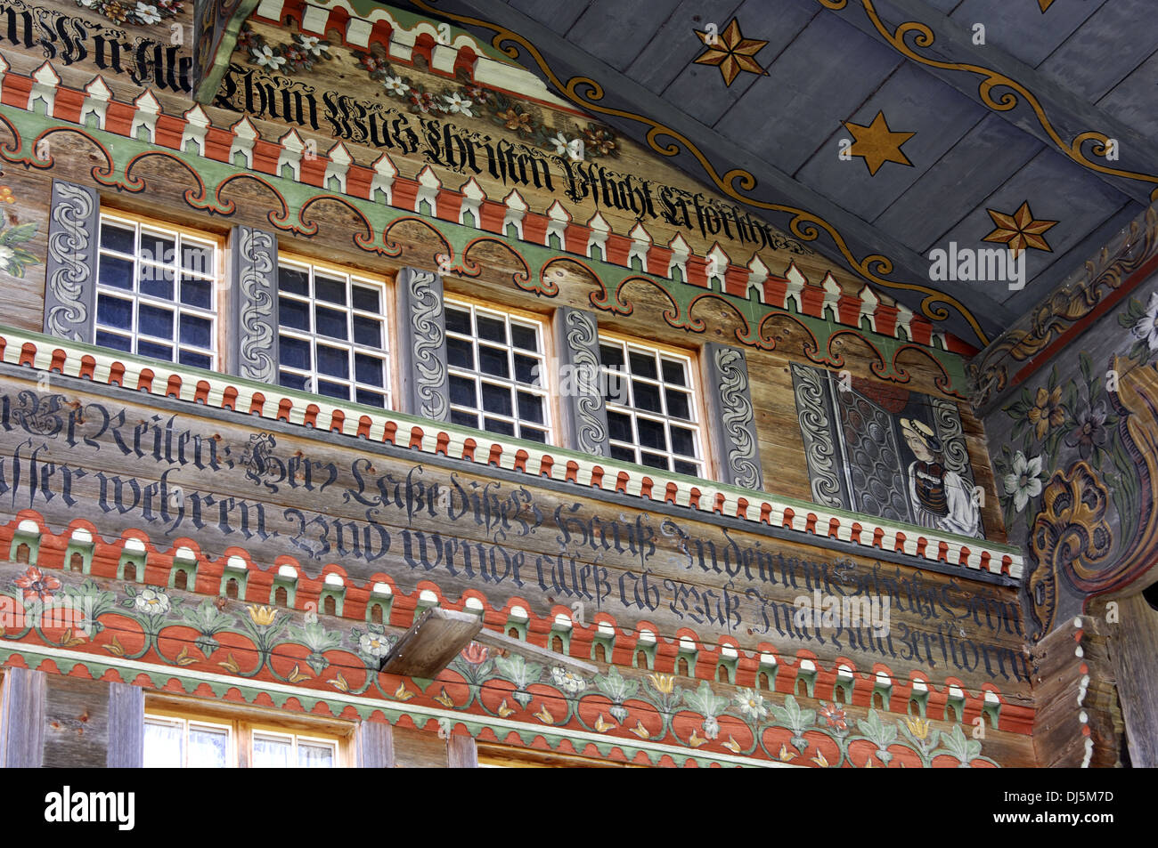 Vieux chalet suisse Banque D'Images