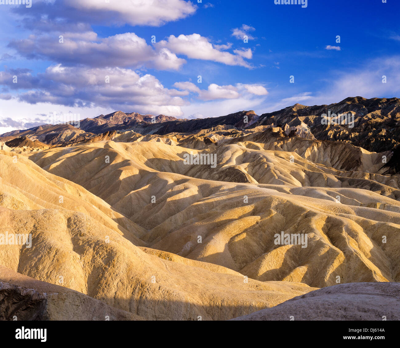 Vallée de la mort Zabriskie Point, California, USA. Banque D'Images