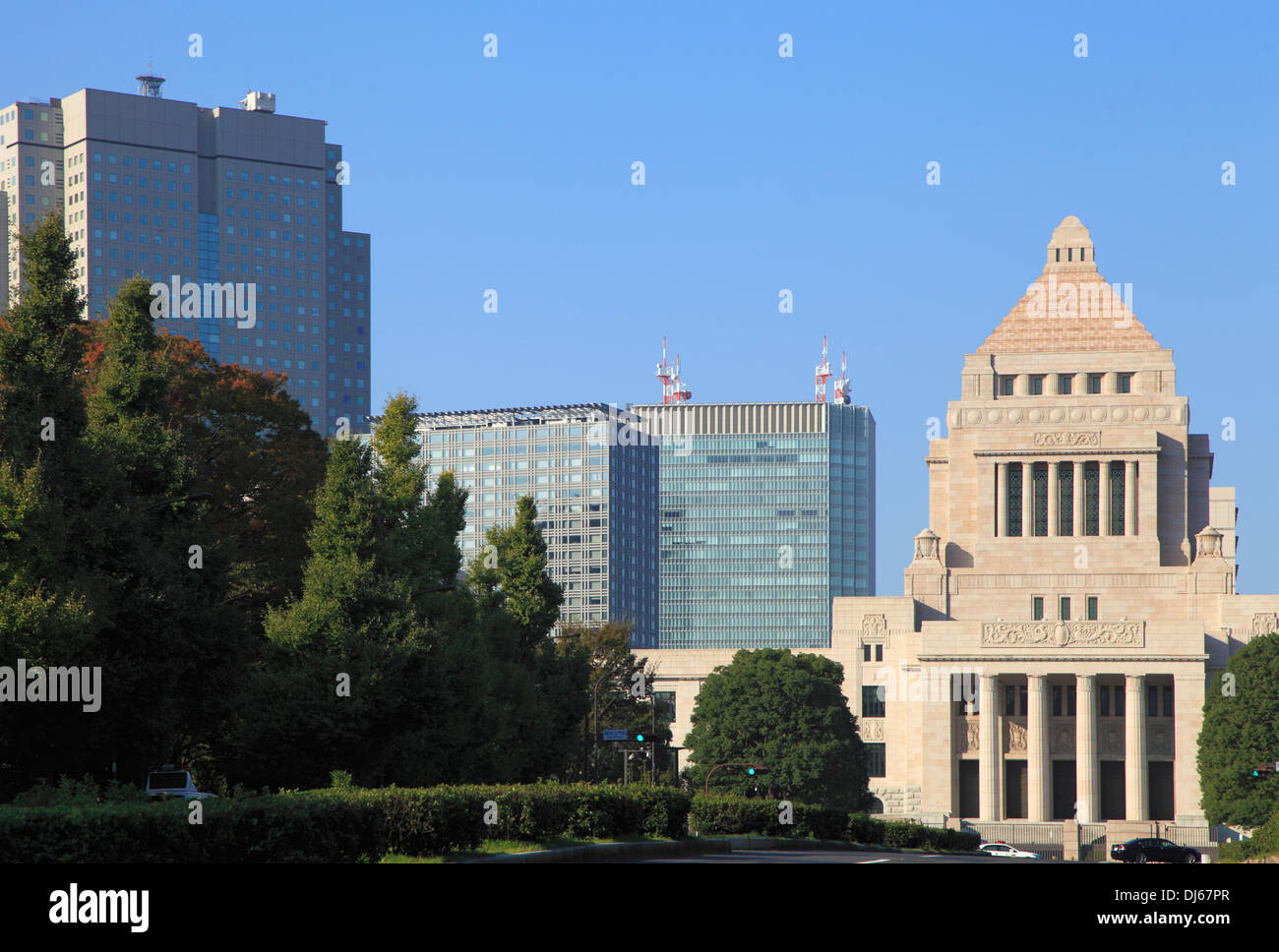 Japon, Tokyo, régime alimentaire national, le Parlement, Banque D'Images