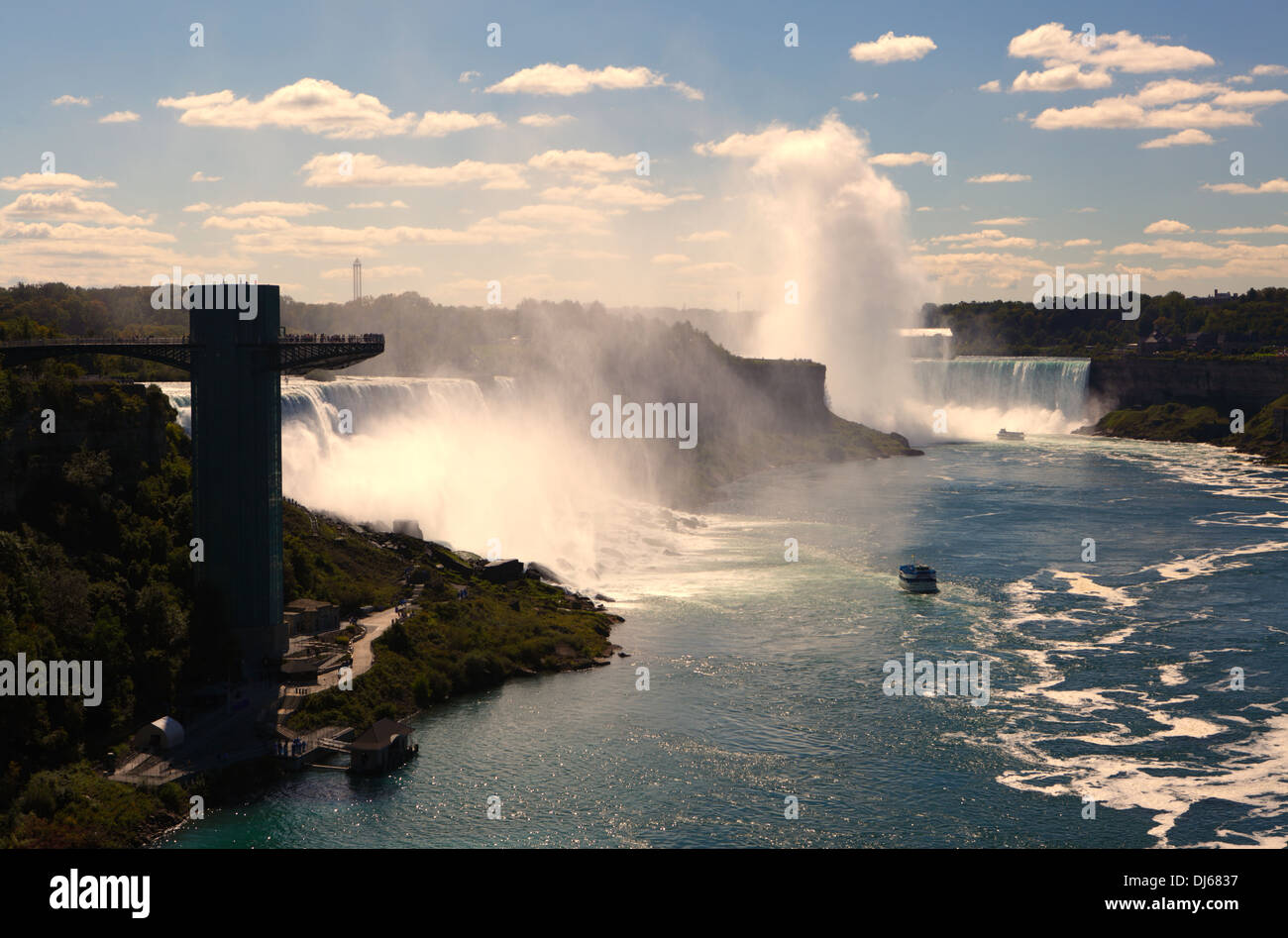 L'observateur Tower à Niagara Falls, New York, USA Banque D'Images