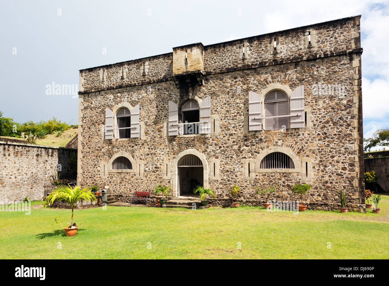 Bâtiment principal du Fort Napoléon, Terre-de-haut, Les Saintes, Guadeloupe Banque D'Images