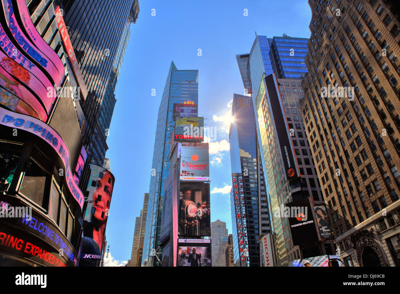 Gratte-ciel à Time Square, New York City, USA Banque D'Images