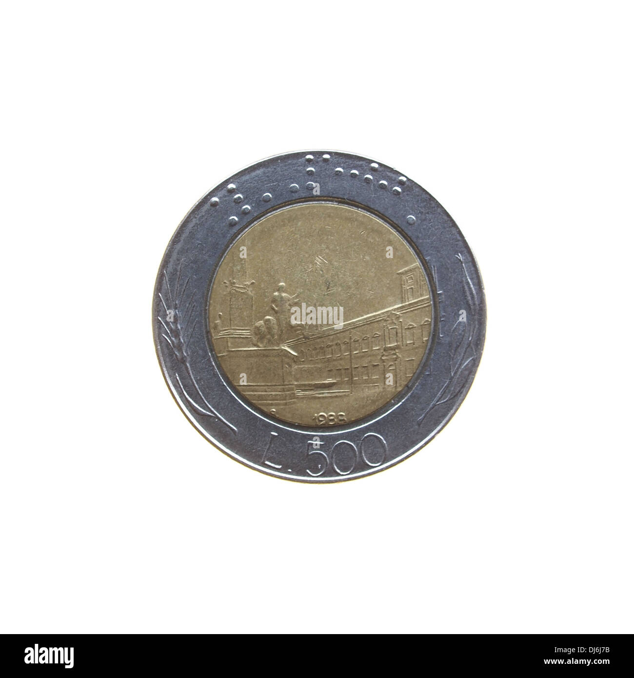 Ancienne pièce de monnaie italienne Banque D'Images