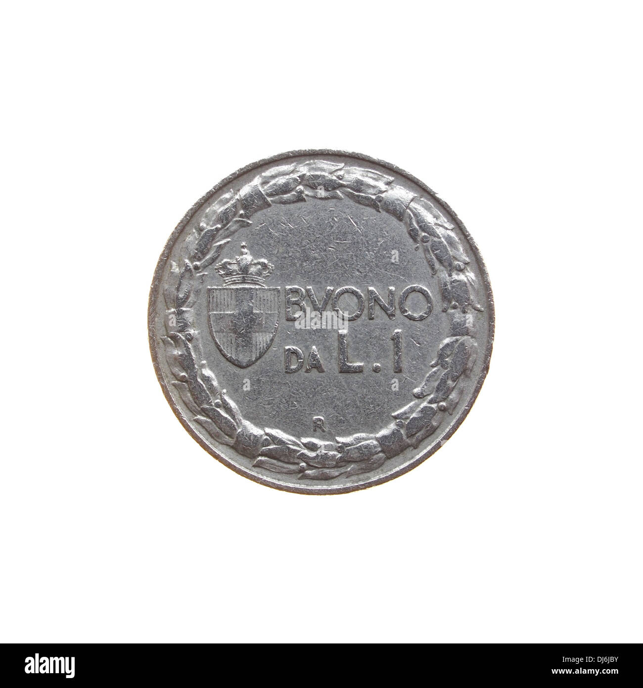 Ancienne pièce de monnaie italienne Banque D'Images