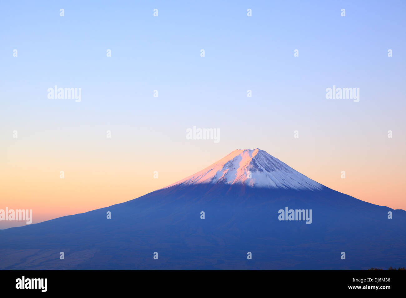 L'aube à la Mt. Fuji, Yamanashi, Japon Banque D'Images