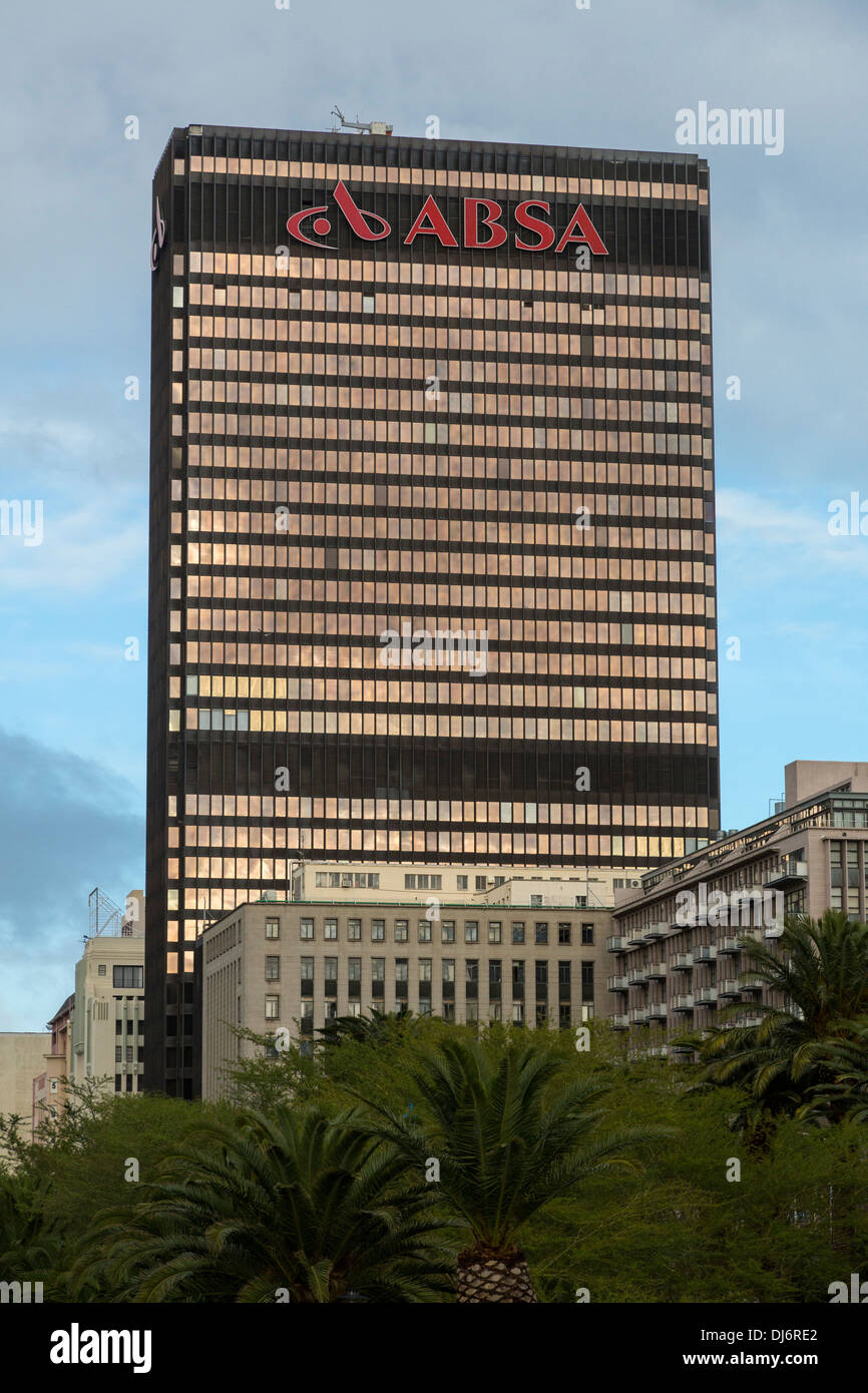 L'Afrique du Sud, Cape Town. Absa Bank Building, maintenant Barclay's Groupe Afrique après août 2013. Banque D'Images