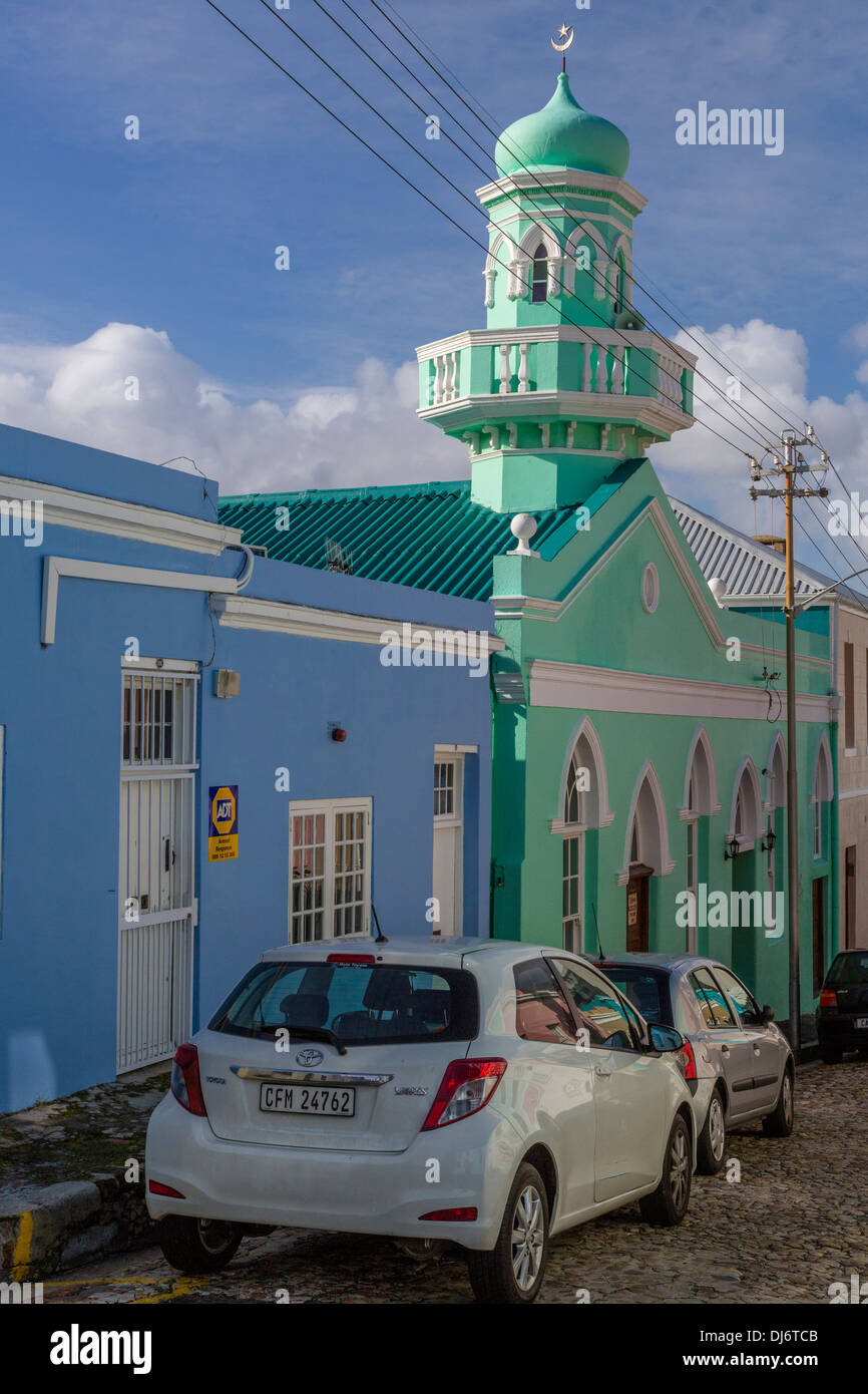 L'Afrique du Sud. Cape Town, Bo-kaap. Mosquée Boorhaanol, troisième plus ancienne à Bo-kaap. Banque D'Images