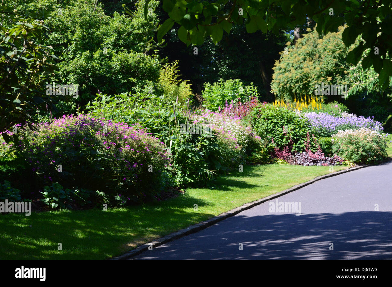 Lister park jardins paysagers, Bradford Banque D'Images