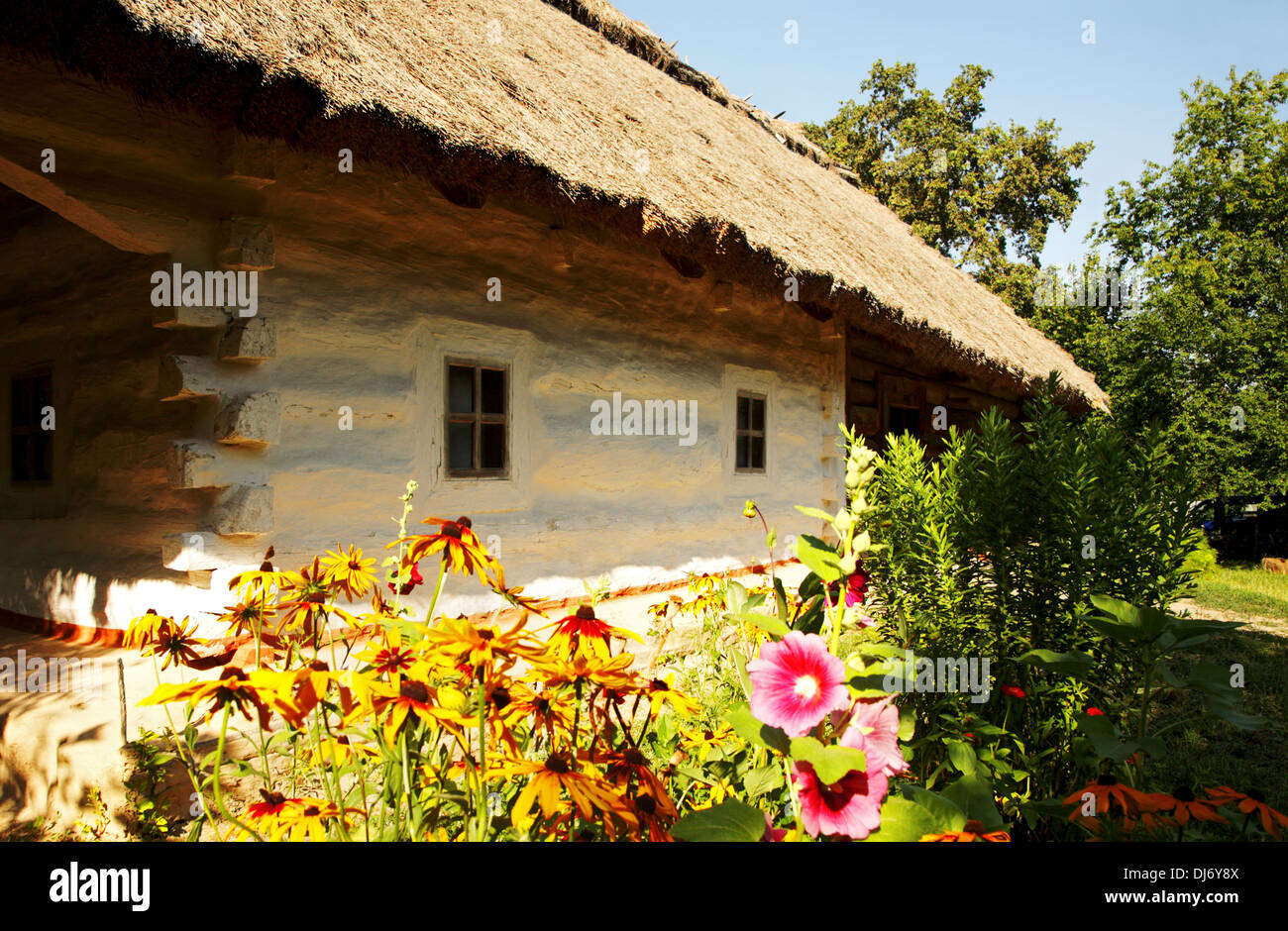 Ancienne maison de l'Ukraine, musée en plein air d'architecture et de la culture de l'Ukraine, Kiev, Ukraine, Pirogovo Banque D'Images