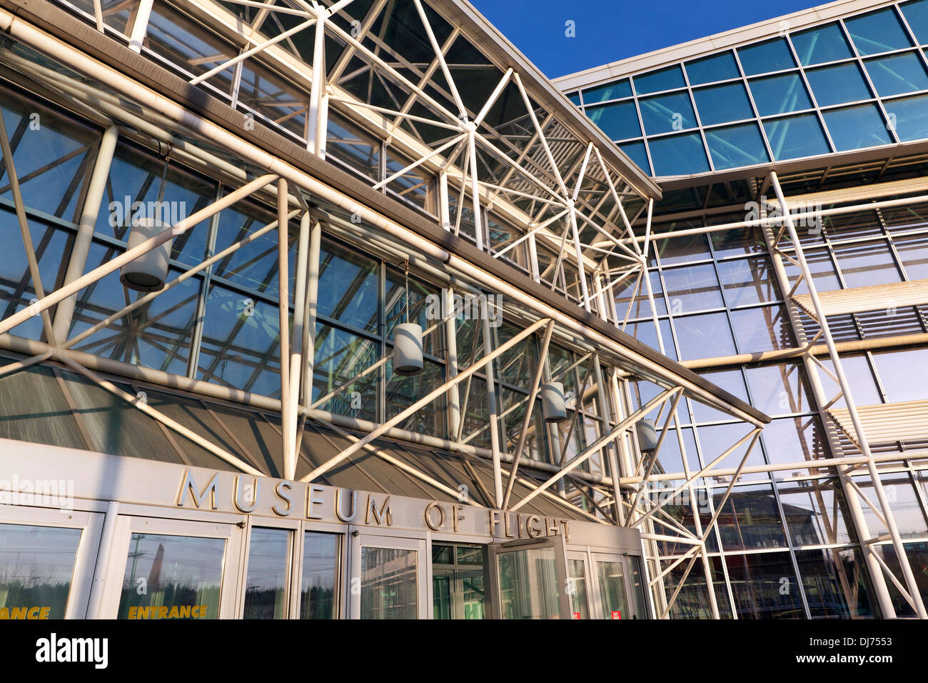 WASHINGTON - Entrée au Musée de l'aviation à Seattle. Banque D'Images