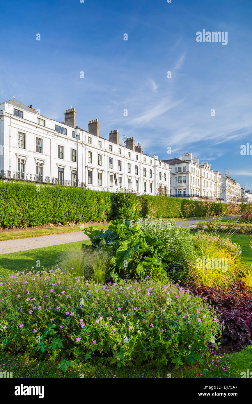 Crescent Gardens, Filey, Yorkshire du Nord. Banque D'Images