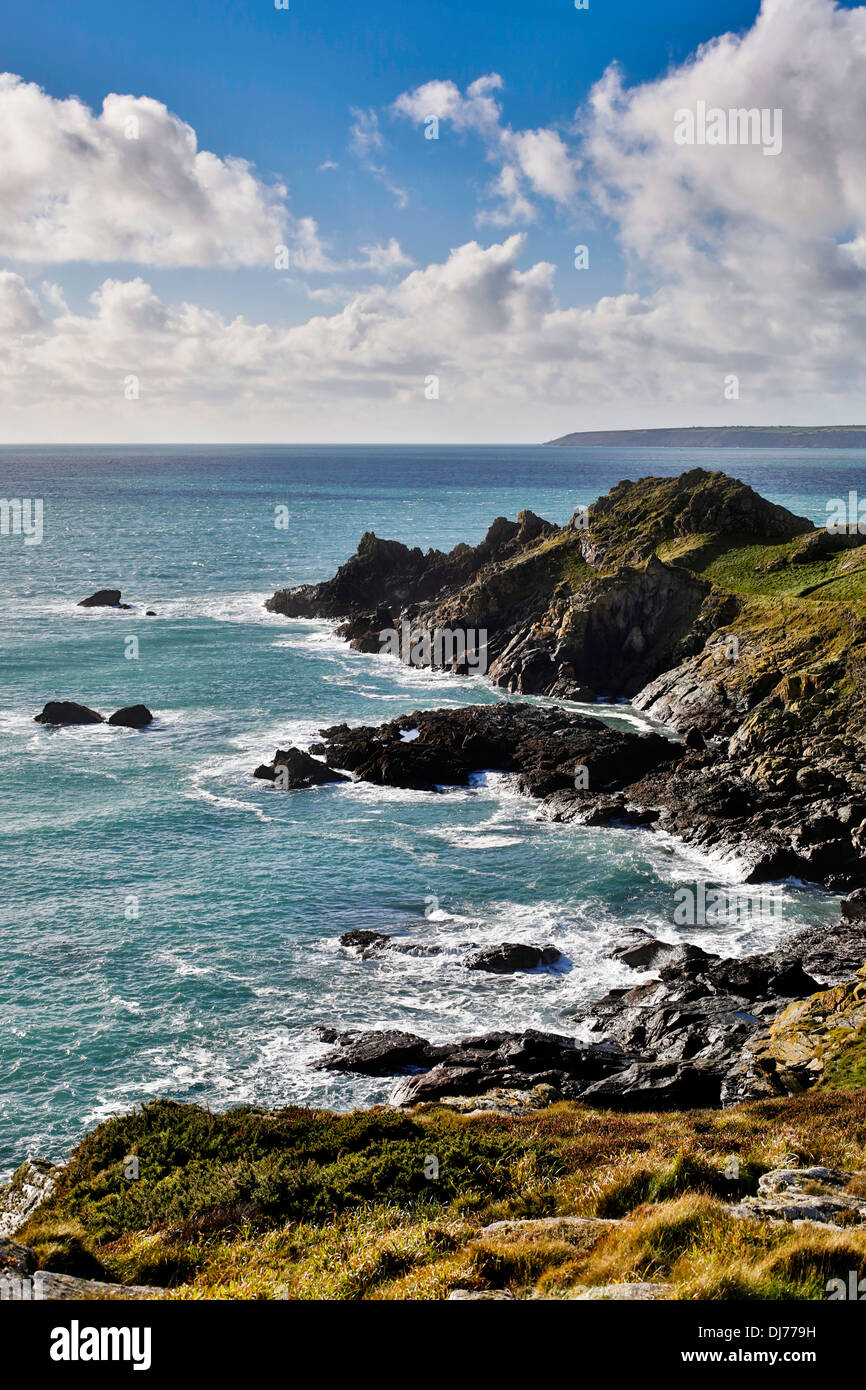 Cudden Point ; Mount's Bay, Cornwall, UK Banque D'Images