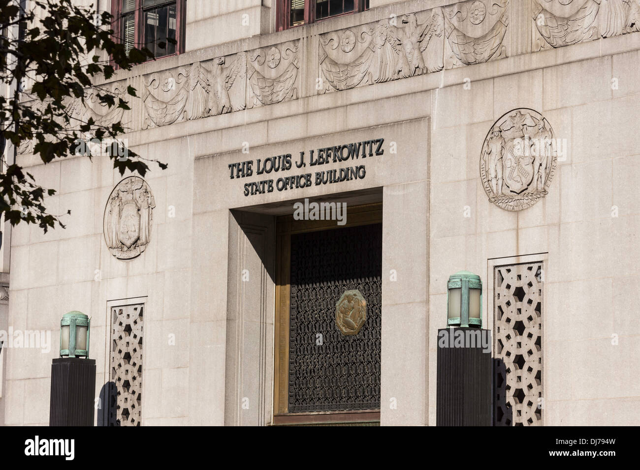Le Louis J. Lefkowitz State Office Building, NYC Banque D'Images