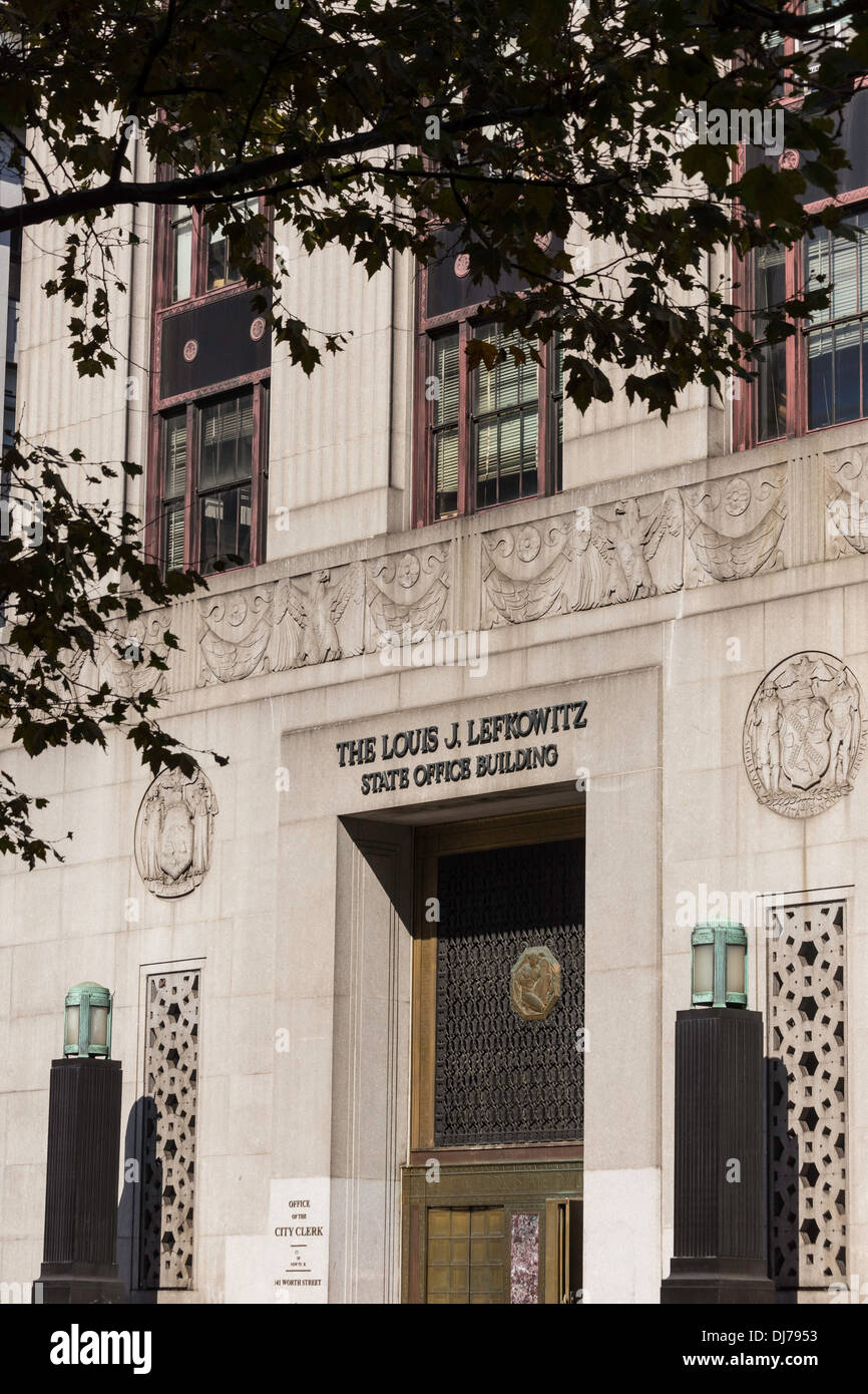 Le Louis J. Lefkowitz State Office Building, NYC Banque D'Images