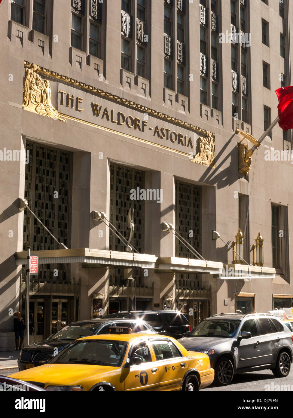 Hôtel Waldorf-Astoria, NYC Banque D'Images