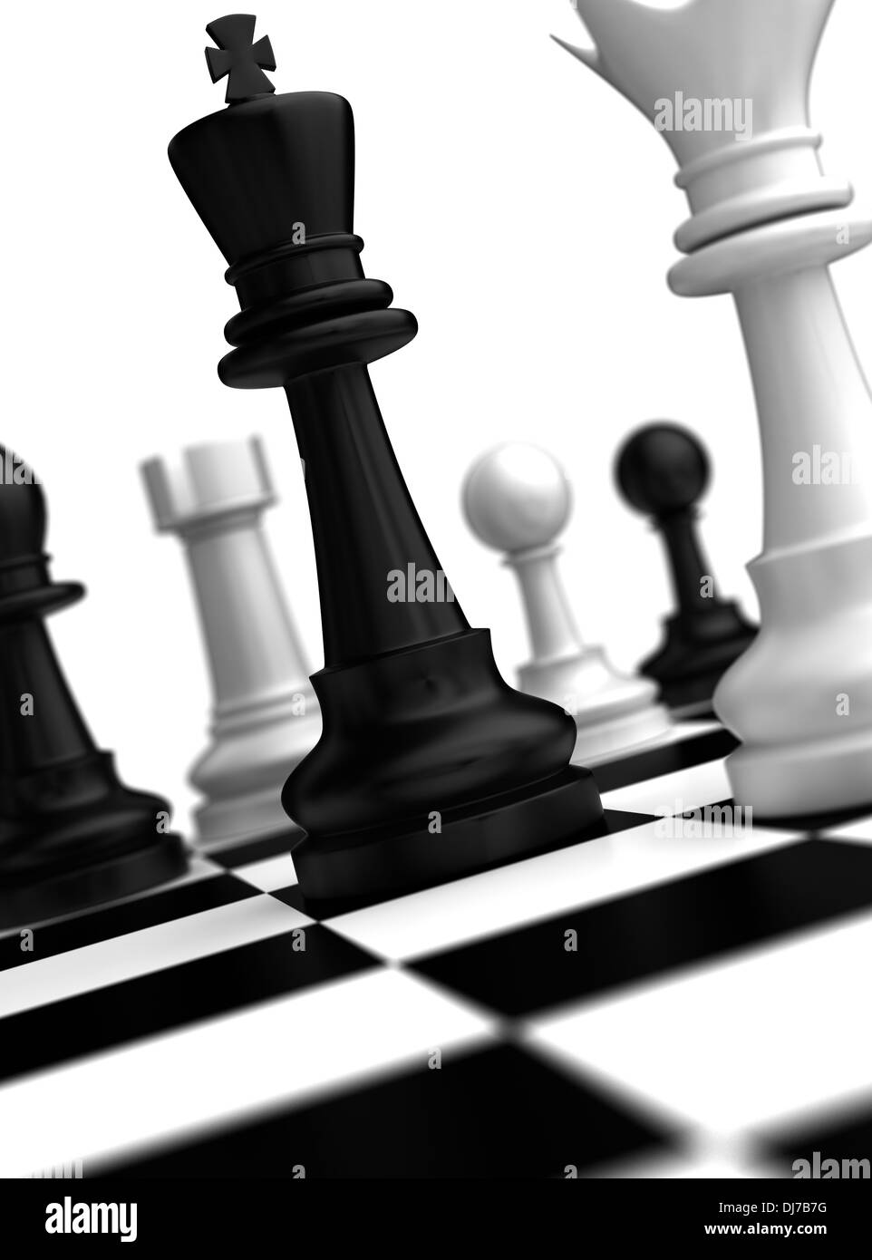 Concept d'échecs (computer generated image haute résolution) Banque D'Images