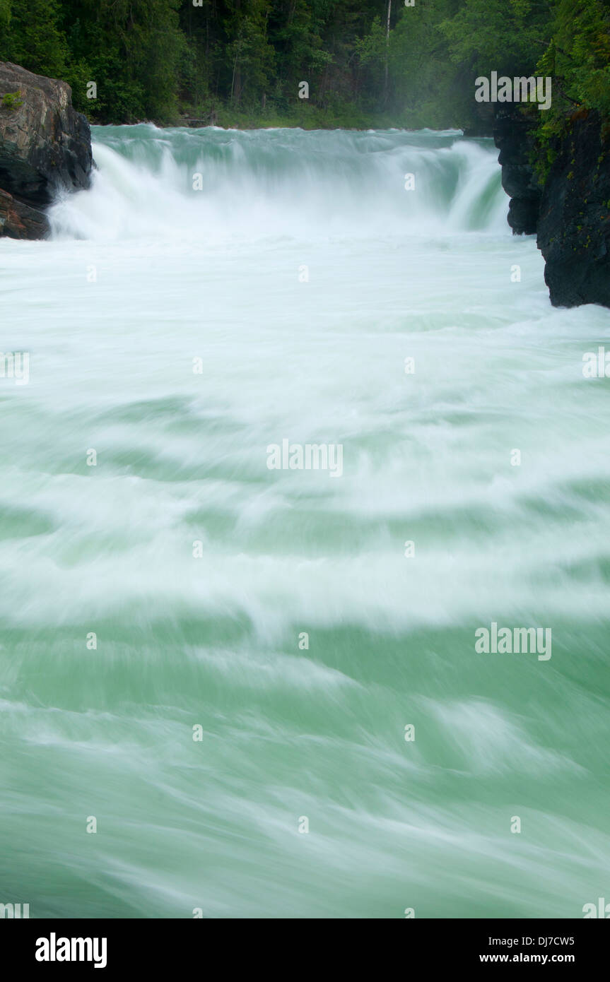 Overlander Falls, Mt Robson Provincial Park, British Columbia, Canada Banque D'Images