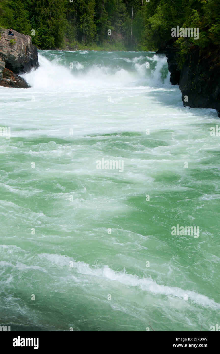 Overlander Falls, Mt Robson Provincial Park, British Columbia, Canada Banque D'Images