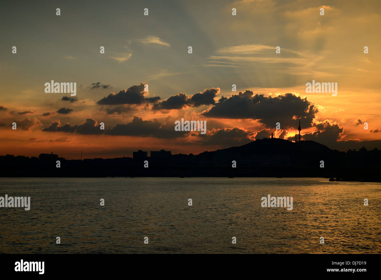Tour de Séoul en Nam Mountain, Séoul Banque D'Images