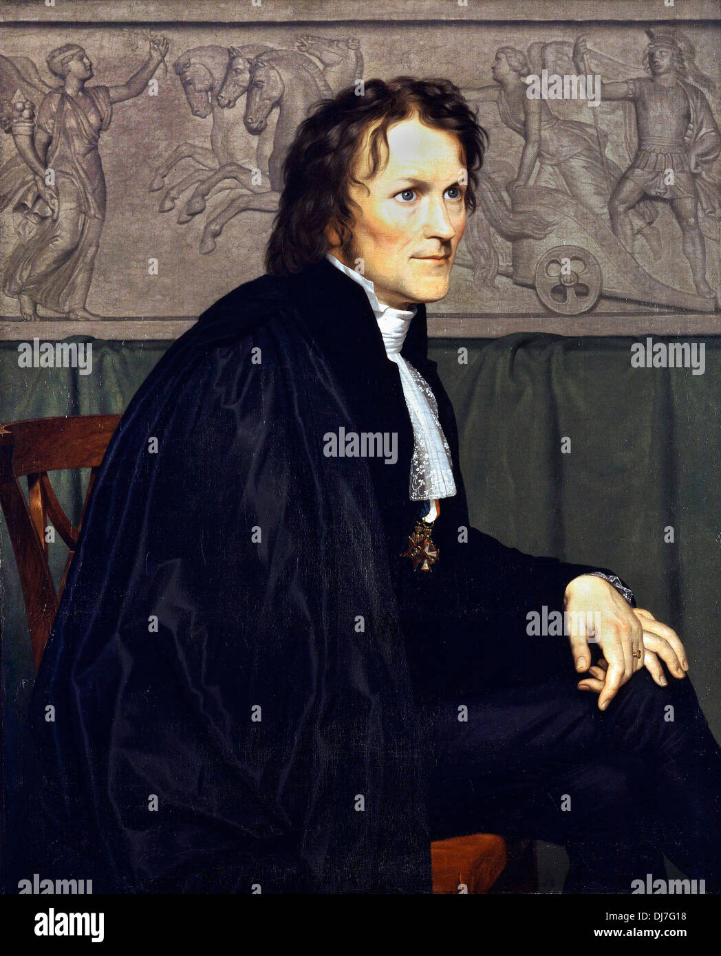 C.W. Eckersberg, Bertel Thorvaldsen 1838 Huile sur toile. Ny Carlsberg Glyptotek, Copenhague, Danemark. Banque D'Images