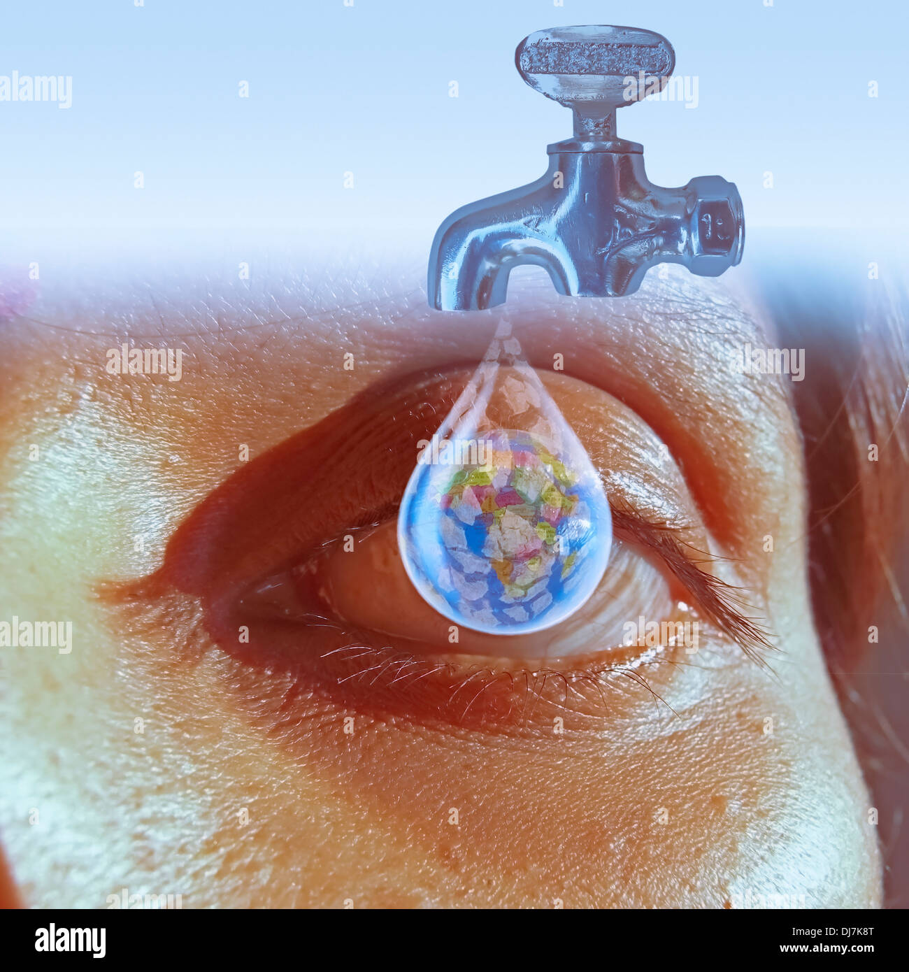 Économiser l'eau, Concept Banque D'Images