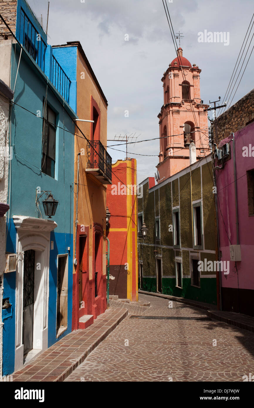 Potrero Street dans la ville de Guanajuato, Mexique. Banque D'Images