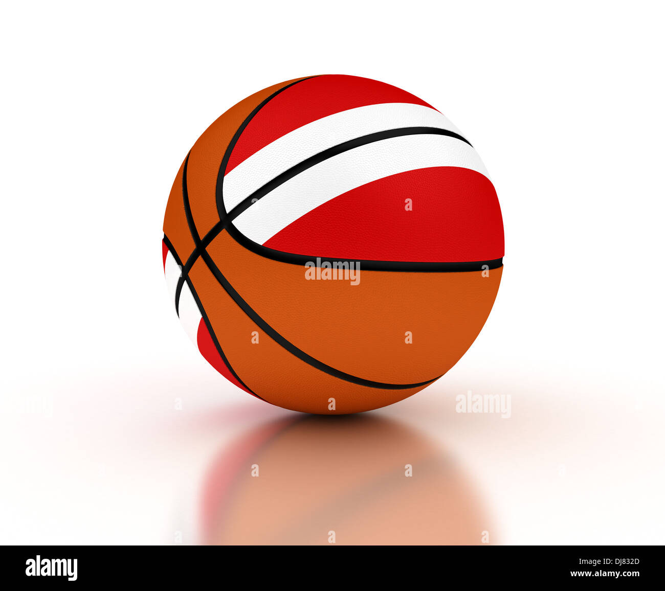 L'équipe de basket-ball de l'Autriche (isolated with clipping path) Banque D'Images