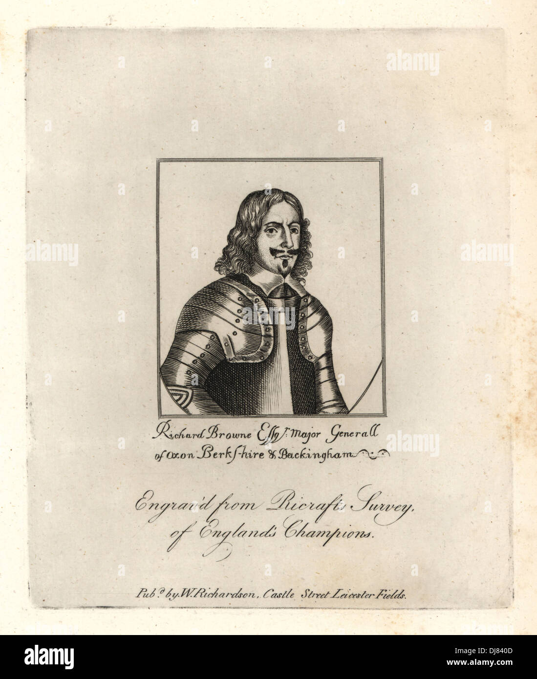 Richard Brown, lord-maire de Londres, 1660, Banque D'Images