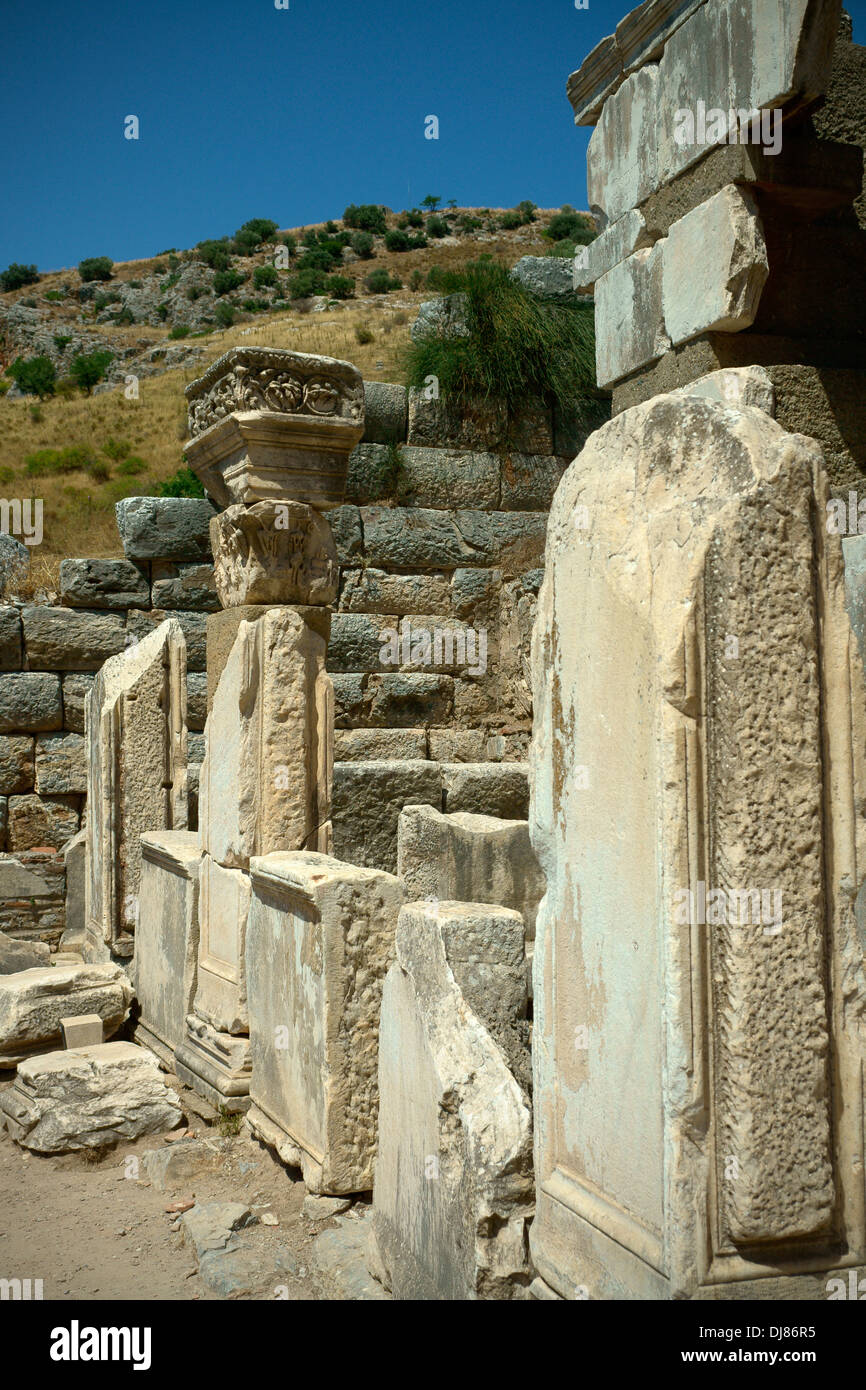 Ancienne ville d'Ephèse, Selcuk, Turquie Banque D'Images