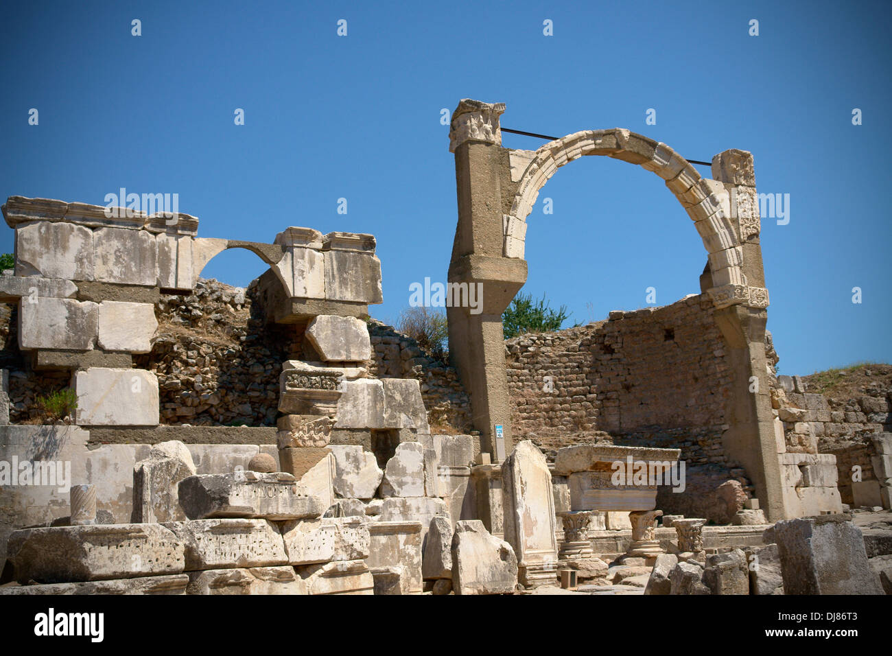 Ancienne ville d'Ephèse, Selcuk, Turquie Banque D'Images