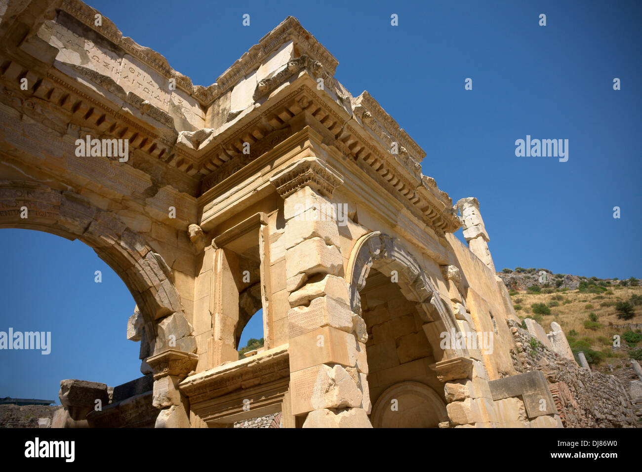 Ancienne ville d'Ephèse, Selcuk, Turquie Banque D'Images