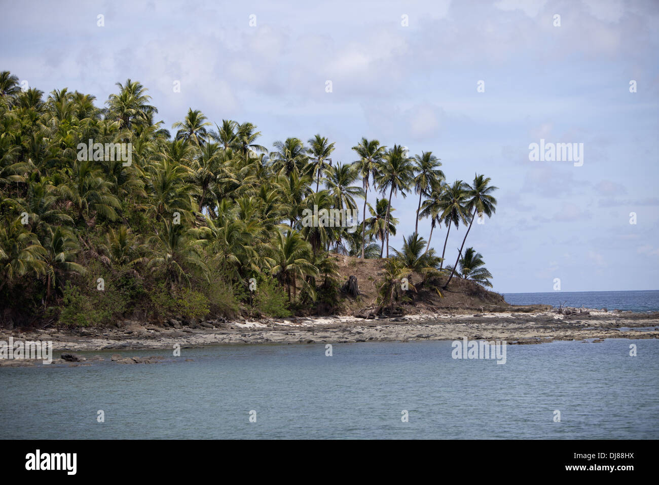 North Bay à partir de la mer, l'île d'Andaman, l'Inde Banque D'Images