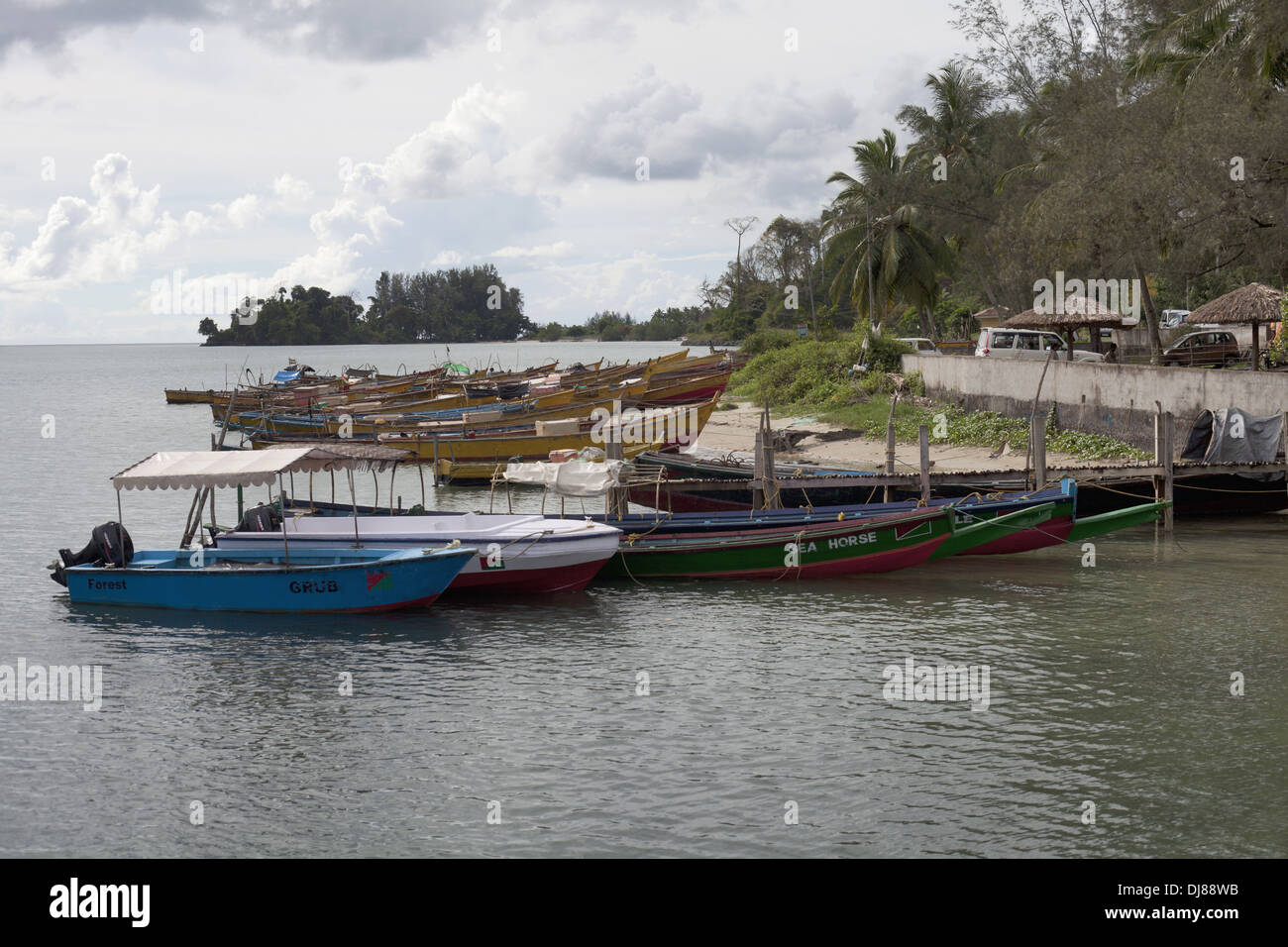 La mer d'Andaman, les îles Andaman, en Inde Banque D'Images