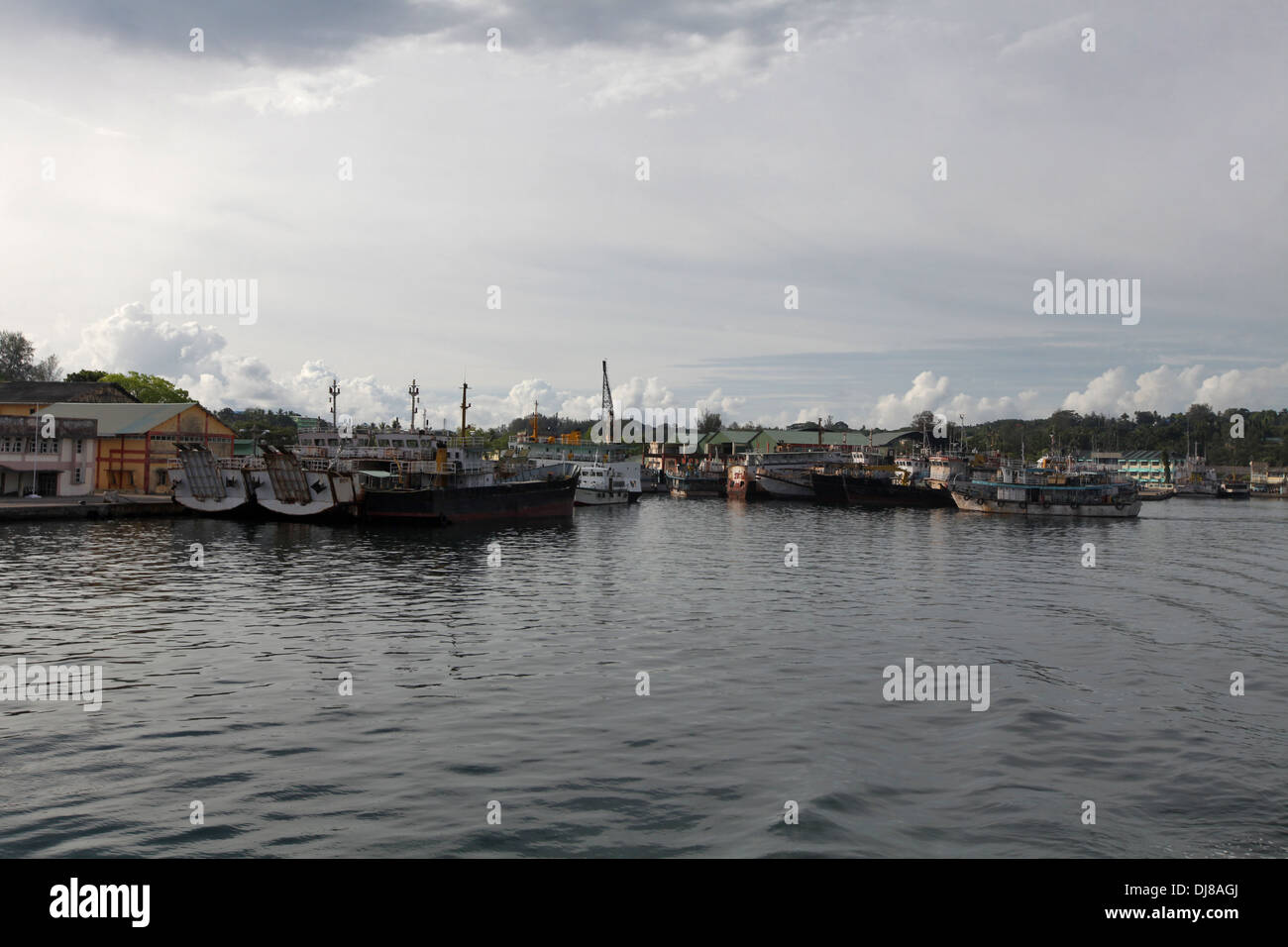 Port Harbour, Port Blair, Andaman Islands, Inde Banque D'Images