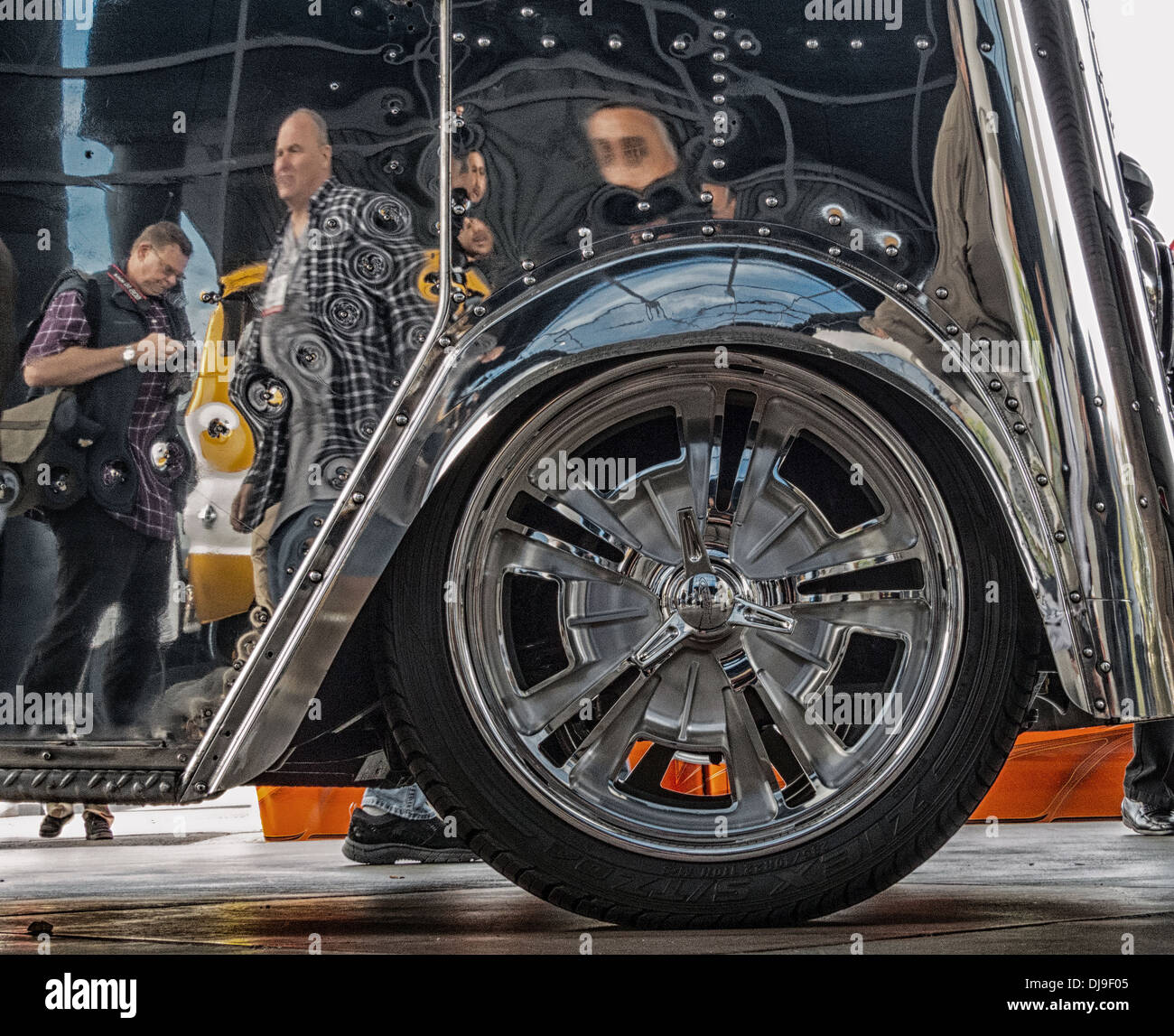 Un comité de rédaction des images de la SEMA Show de Las Vegas 2013 Banque D'Images