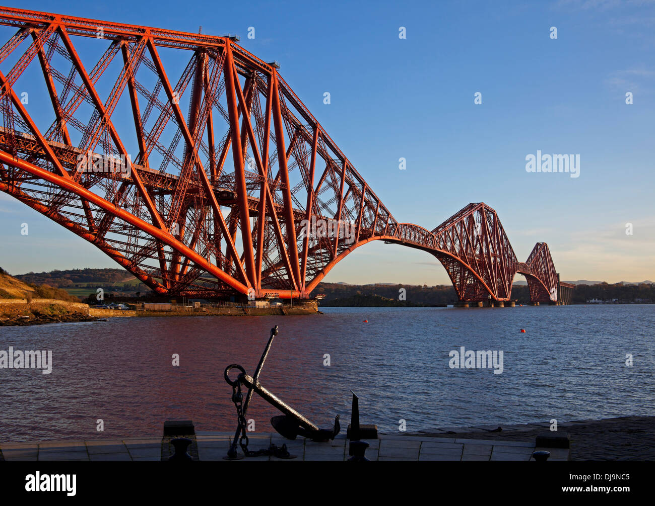 Forth Rail Bridge vu du Nord, l'Ecosse Queensferry UK Banque D'Images