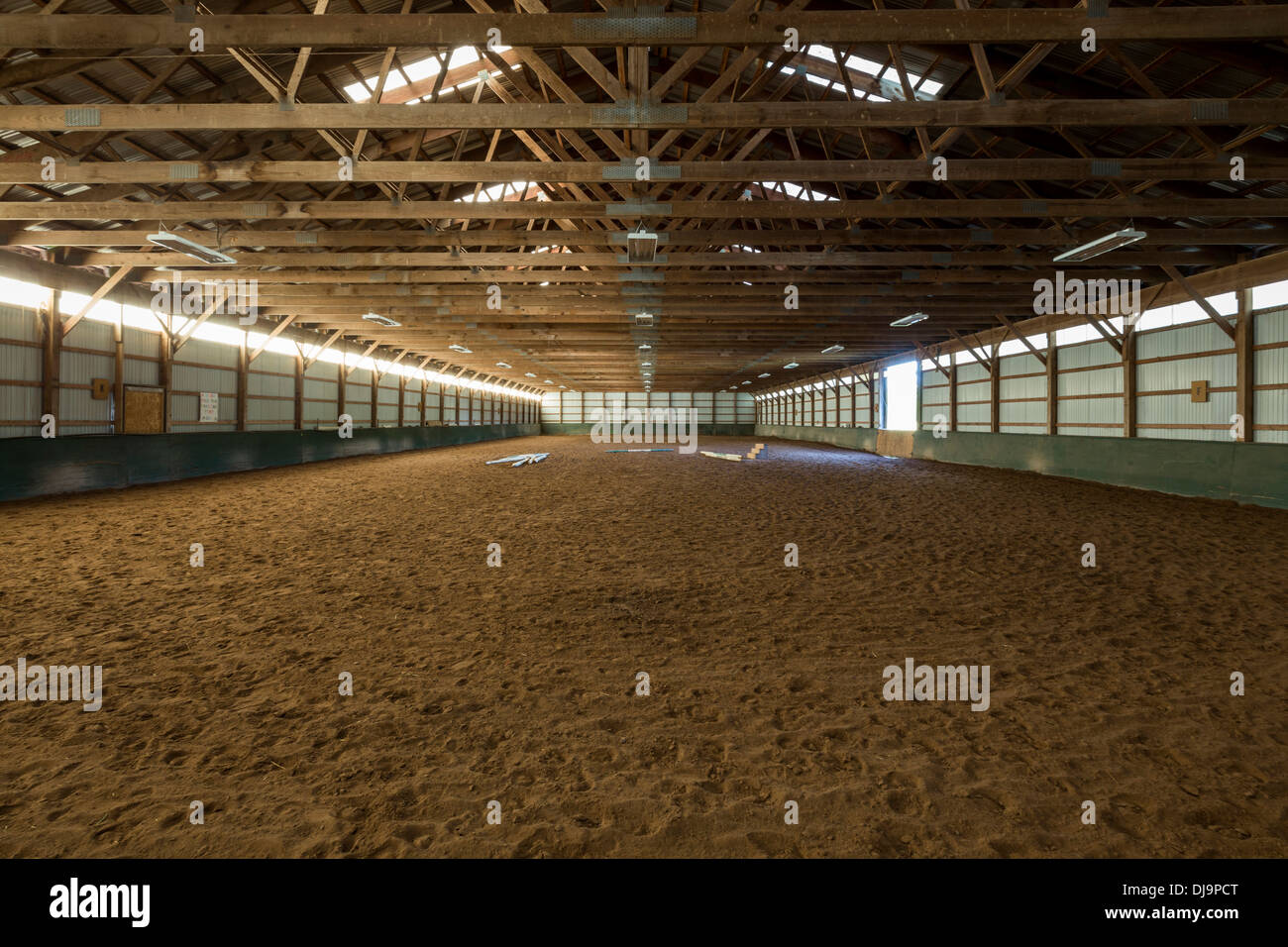 Intérieur vide équitation ring Banque D'Images