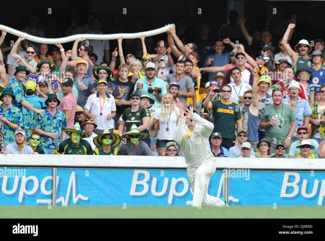 Brisbane, Australie. 22 nov., 2013. Le terrain de cricket Gabba de capture. Jour 2 du premier essai de cendres Australie 2013/14 v Angleterre. © Plus Sport Action/Alamy Live News Banque D'Images