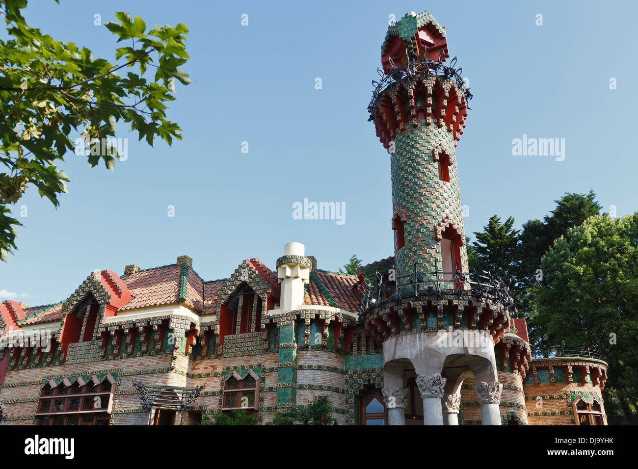 El Capricho de Gaudí, Comillas, Cantabrie, Espagne Banque D'Images