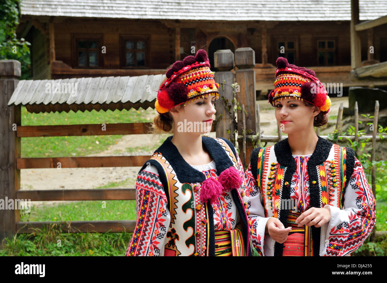Le Vereteno Art authentique Festival présente des traditions ukrainiennes, Lviv, Ukraine Banque D'Images