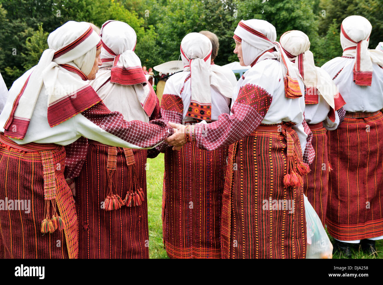 Le Vereteno Art authentique Festival présente des traditions ukrainiennes, Lviv, Ukraine Banque D'Images