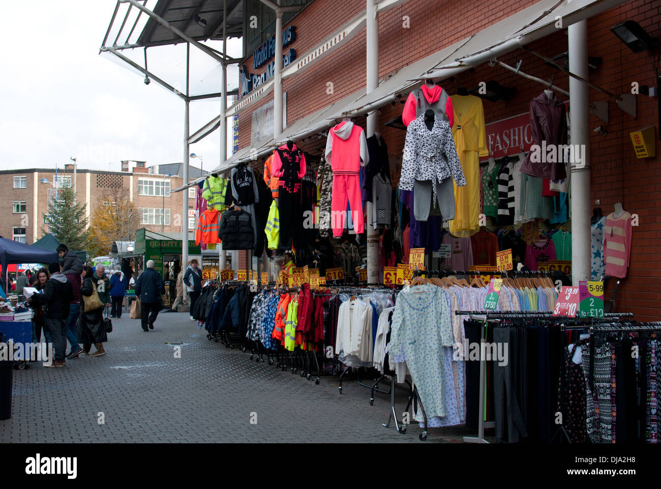 L'extérieur de St. Martin's Rag Market, Birmingham, Royaume-Uni Banque D'Images