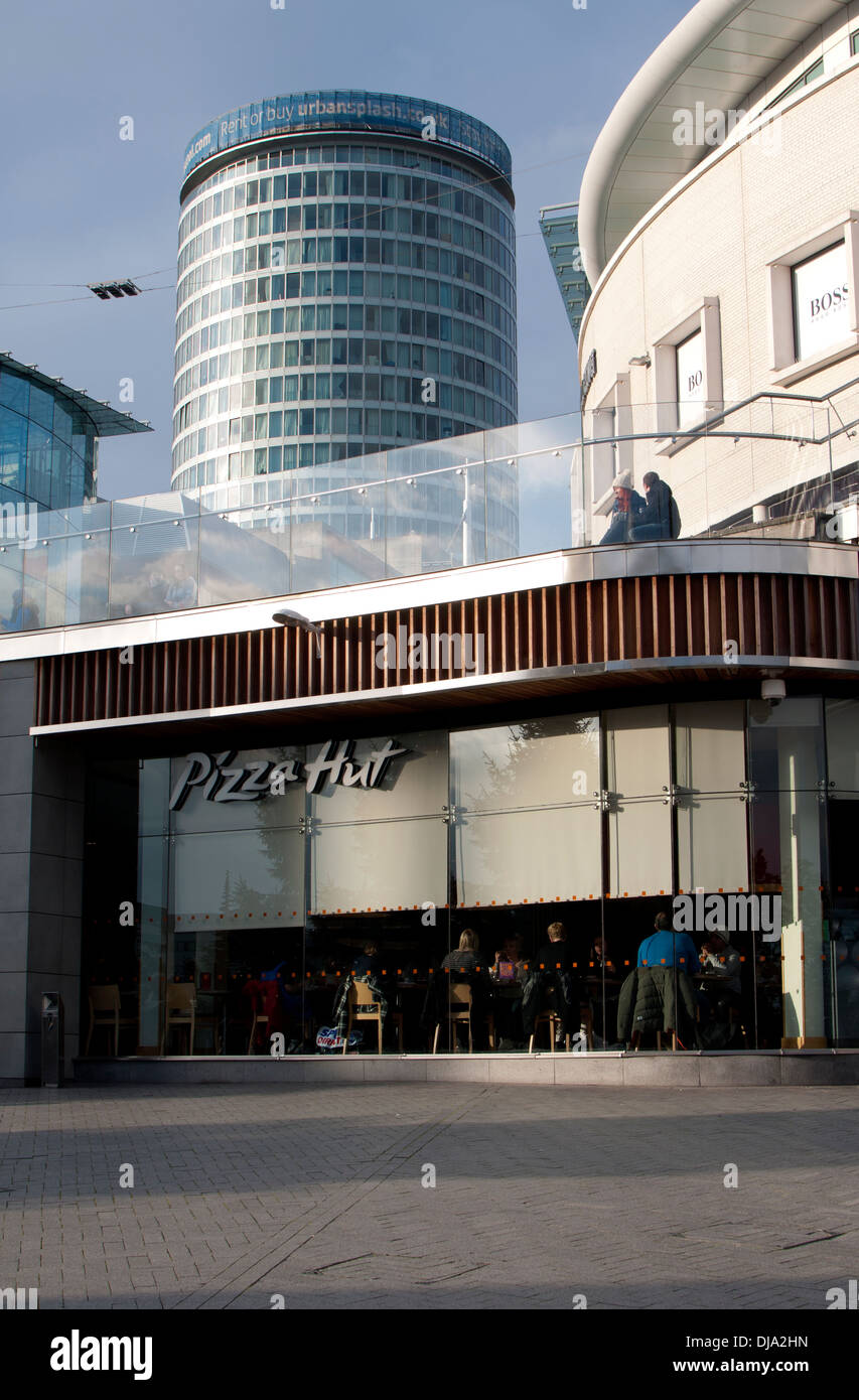 Restaurant Pizza Hut, le Bull Ring, Birmingham, UK Banque D'Images